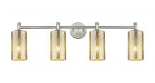 Innovations Lighting 434-4W-SN-G434-7ME - Crown Point - 4 Light - 34 inch - Satin Nickel - Bath Vanity Light