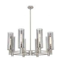 Innovations Lighting 434-8CR-SN-G434-12SM - Crown Point - 8 Light - 32 inch - Satin Nickel - Chandelier