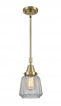 Innovations Lighting 447-1S-AB-G142 - Chatham - 1 Light - 7 inch - Antique Brass - Mini Pendant