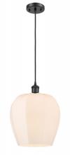 Innovations Lighting 516-1P-BK-G461-12-LED - Norfolk - 1 Light - 12 inch - Matte Black - Cord hung - Mini Pendant