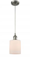 Innovations Lighting 516-1P-SN-G111-LED - Cobbleskill - 1 Light - 5 inch - Brushed Satin Nickel - Cord hung - Mini Pendant