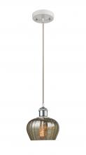 Innovations Lighting 516-1P-WPC-G96-LED - Fenton - 1 Light - 7 inch - White Polished Chrome - Cord hung - Mini Pendant