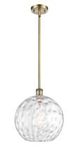 Innovations Lighting 516-1S-AB-G1215-12 - Athens Water Glass - 1 Light - 12 inch - Antique Brass - Mini Pendant