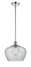 Innovations Lighting 516-1S-PN-G92-L-LED - Fenton - 1 Light - 11 inch - Polished Nickel - Mini Pendant