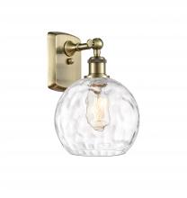 Innovations Lighting 516-1W-AB-G1215-8 - Athens Water Glass - 1 Light - 8 inch - Antique Brass - Sconce