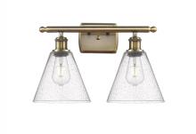 Innovations Lighting 516-2W-AB-GBC-84-LED - Berkshire - 2 Light - 18 inch - Antique Brass - Bath Vanity Light