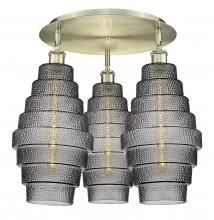 Innovations Lighting 516-3C-AB-G673-8 - Cascade - 3 Light - 20 inch - Antique Brass - Flush Mount