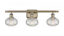 Innovations Lighting 516-3W-AB-G555-6CL - Ithaca - 3 Light - 26 inch - Antique Brass - Bath Vanity Light