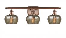 Innovations Lighting 516-3W-AC-G96-LED - Fenton - 3 Light - 27 inch - Antique Copper - Bath Vanity Light