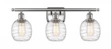 Innovations Lighting 516-3W-SN-G1013-LED - Belfast - 3 Light - 26 inch - Brushed Satin Nickel - Bath Vanity Light