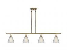 Innovations Lighting 516-4I-AB-G275-LED - Conesus - 4 Light - 48 inch - Antique Brass - Cord hung - Island Light