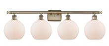 Innovations Lighting 516-4W-AB-G121-8 - Athens - 4 Light - 38 inch - Antique Brass - Bath Vanity Light