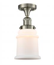 Innovations Lighting 517-1CH-SN-G181-LED - Canton - 1 Light - 6 inch - Brushed Satin Nickel - Semi-Flush Mount