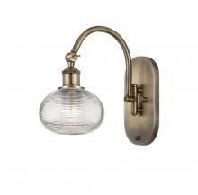 Innovations Lighting 518-1W-AB-G555-6CL - Ithaca - 1 Light - 6 inch - Antique Brass - Sconce