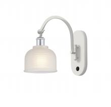 Innovations Lighting 518-1W-WPC-G411-LED - Dayton - 1 Light - 6 inch - White Polished Chrome - Adjustable Swing Arm