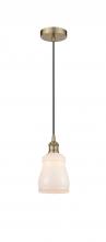 Innovations Lighting 616-1P-AB-G391 - Ellery - 1 Light - 5 inch - Antique Brass - Cord hung - Mini Pendant