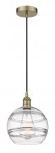 Innovations Lighting 616-1P-AB-G556-10CL - Rochester - 1 Light - 10 inch - Antique Brass - Cord hung - Mini Pendant