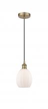 Innovations Lighting 616-1P-AB-G81 - Eaton - 1 Light - 6 inch - Antique Brass - Cord hung - Mini Pendant