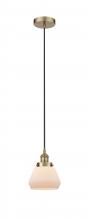 Innovations Lighting 616-1PH-AB-G171 - Fulton - 1 Light - 7 inch - Antique Brass - Cord hung - Mini Pendant