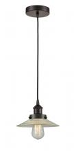 Innovations Lighting 616-1PH-OB-G2-LED - Halophane - 1 Light - 9 inch - Oil Rubbed Bronze - Cord hung - Mini Pendant