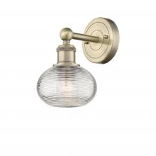 Innovations Lighting 616-1W-AB-G555-6CL - Ithaca - 1 Light - 6 inch - Antique Brass - Sconce