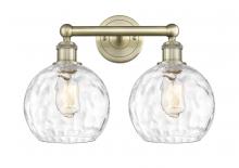 Innovations Lighting 616-2W-AB-G1215-8 - Athens Water Glass - 2 Light - 17 inch - Antique Brass - Bath Vanity Light