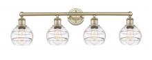 Innovations Lighting 616-4W-AB-G556-6CL - Rochester - 4 Light - 33 inch - Antique Brass - Bath Vanity Light