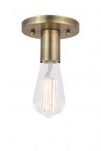 Innovations Lighting 622-1F-BB - Karima - 1 Light - 5 inch - Brushed Brass - Flush Mount