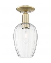 Innovations Lighting 716-1C-AB-G457-6CL - Preston - 1 Light - 6 inch - Antique Brass - Semi-Flush Mount