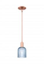 Innovations Lighting 716-1S-AC-G559-5BL - Bridal Veil - 1 Light - 6 inch - Antique Copper - Mini Pendant