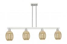 Innovations Lighting 716-4I-SN-G459-6ME - Preston Bulb - 4 Light - 48 inch - Brushed Satin Nickel - Cord hung - Island Light