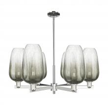 Innovations Lighting 716-6CR-PN-G484-7SL - Brookhaven Flute - 6 Light - 24 inch - Polished Nickel - Chandelier