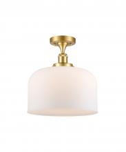 Innovations Lighting 916-1C-SG-G71-L - Bell - 1 Light - 12 inch - Satin Gold - Semi-Flush Mount