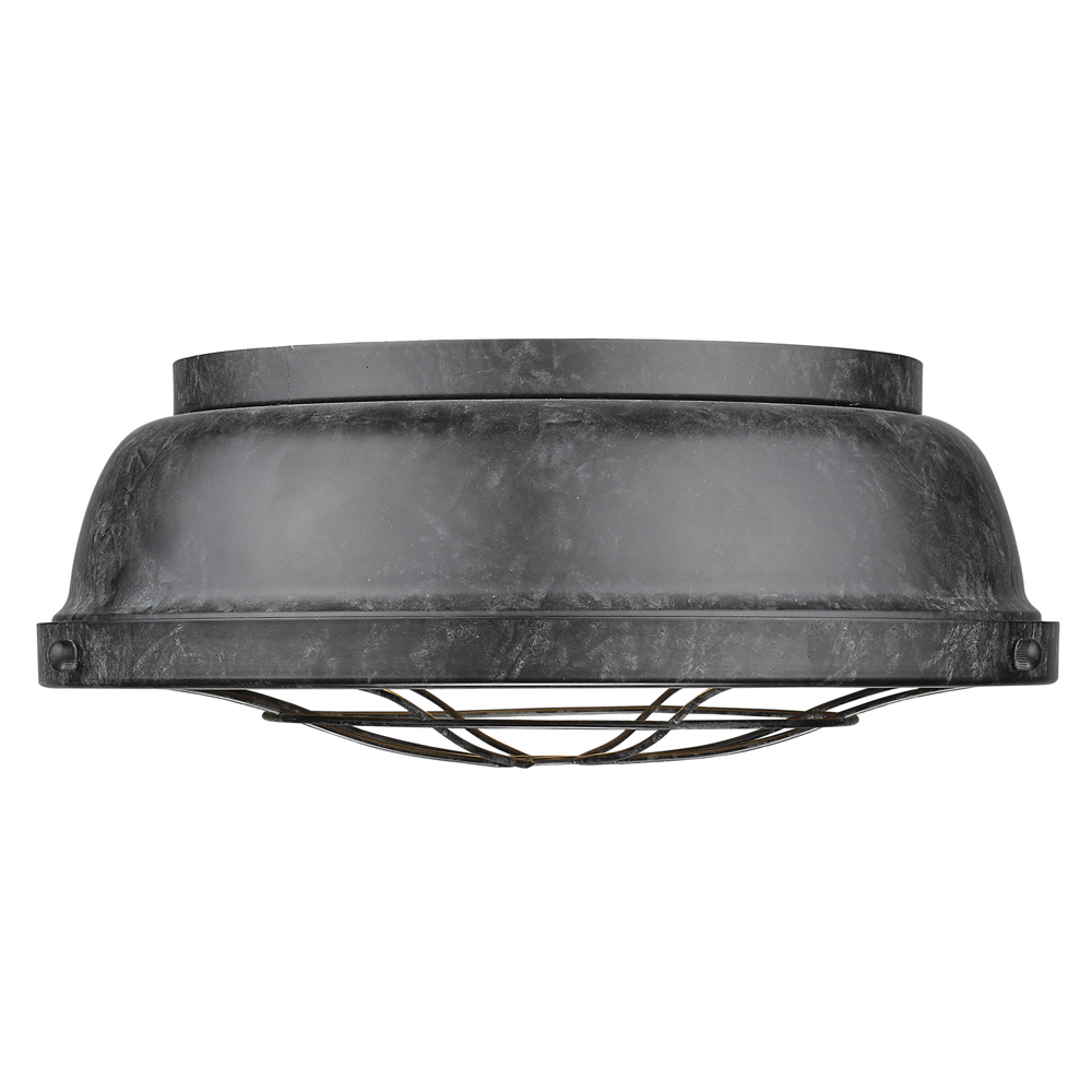 14" 2-Light Bartlett Flush Mount - Black Patina