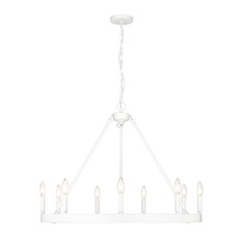 Golden 1017-9 WHT - 9 Light Chandelier