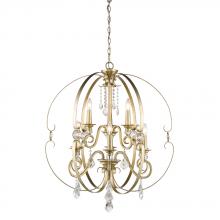 Golden 1323-9 WG - 2 Tier - 9 Light Chandelier