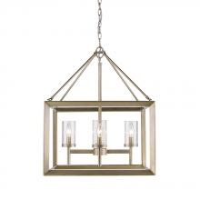 Golden 2073-4 WG-CLR - 4 Light Chandelier