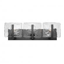 Golden 3164-BA3 BLK-HWG - 22" 3-Light Aenon Vanity - Matte Black