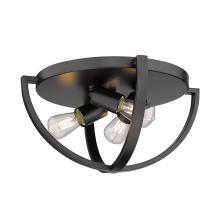 Golden 3167-FM15 BLK - Flush Mount - 15"