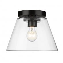 Golden 3189-FM11 BLK-CLR - Flush Mount