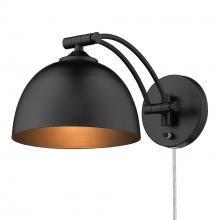 Golden 3688-A1W BLK-BLK - 1 Light Articulating Wall Sconce