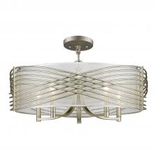 Golden 5516-5SF WG-SHR - 5 Light Semi-Flush