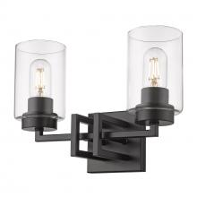 Golden 6070-BA2 BLK-BLK - 2 Light Bath Vanity