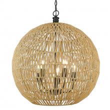 Golden 6933-5P BLK-NR - 5 Light Pendant