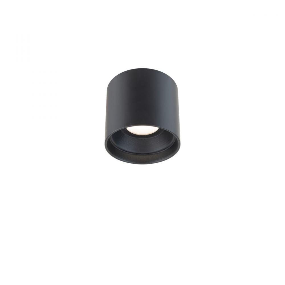 5" 3K-LED Squat Exterior Flush Mount - Black