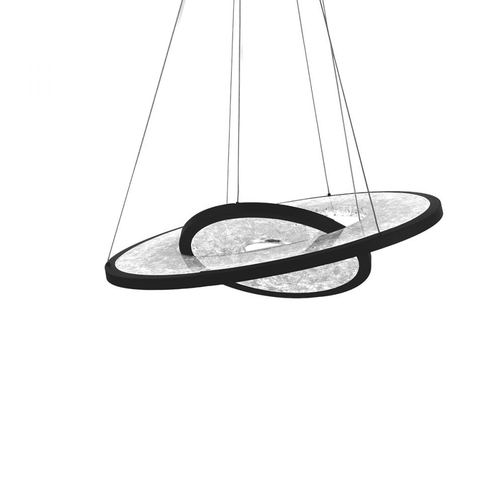 27" 3K-LED Jupiter Chandelier - Black