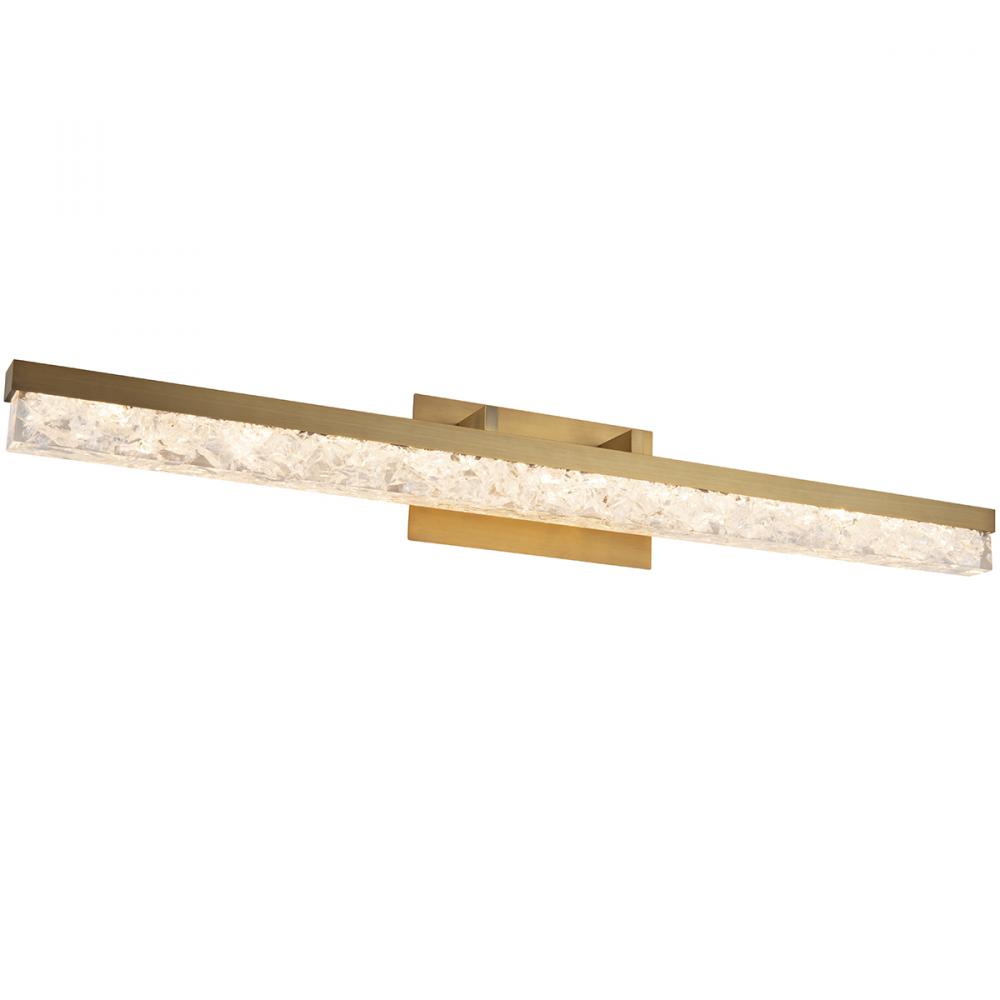 39" MINX 3K-LED Vanity Light - Aged Brass