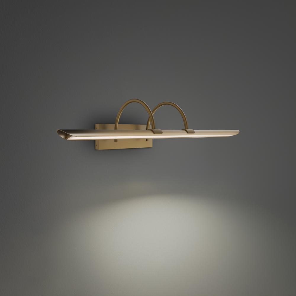 19" 3K-LED Ansel Rotating Picture Light - Aged Brass