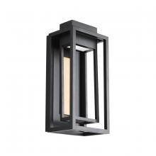 Modern Forms US Online WS-W57014-BK/AB - 14" 3K-LED Dorne Exterior Wall - Black & Aged Brass