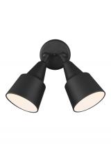 Generation Lighting 8560702-12 - 2-Light Exterior Swivel Flood Light - Black